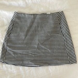Urban outfitters black and white miniskirt
